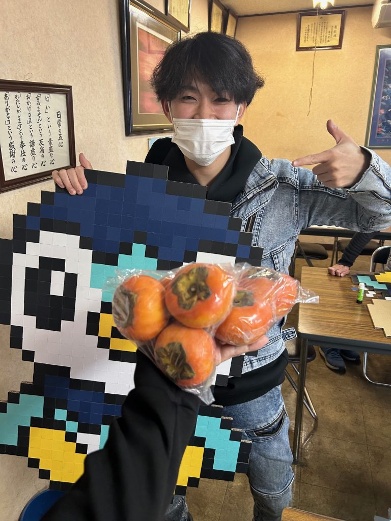 園長先生から柿を頂きました！