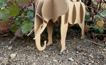 ダンボール工作（ゾウさん）