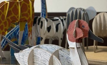 段ボール工作キット(￣ー￣)＞☆